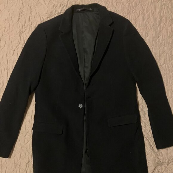 All Saints Hargrove Wool Overcoat